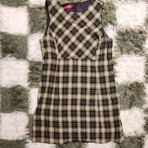 Vintage Esprit Plaid Mini Dress